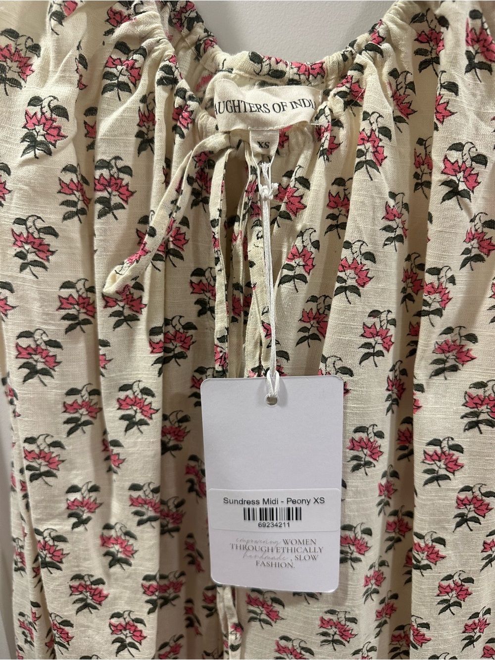 NWT Daughters of India Peony Sundress - Size XS - Picture 3 of 7